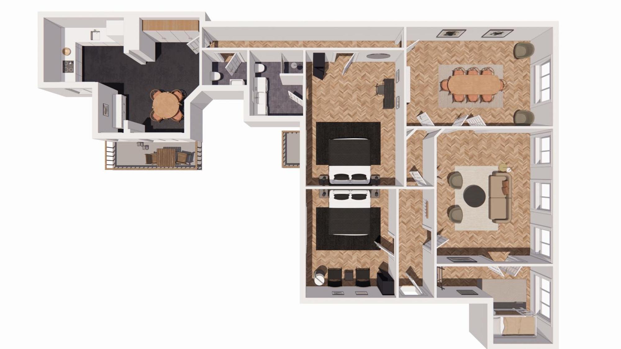 קופנהגן 3 Bedroom Apartment In Lovely Area מראה חיצוני תמונה